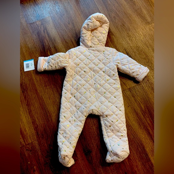 NWT Little Me Girls Hooded Snowsuit - Picture 2 of 6